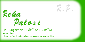 reka palosi business card